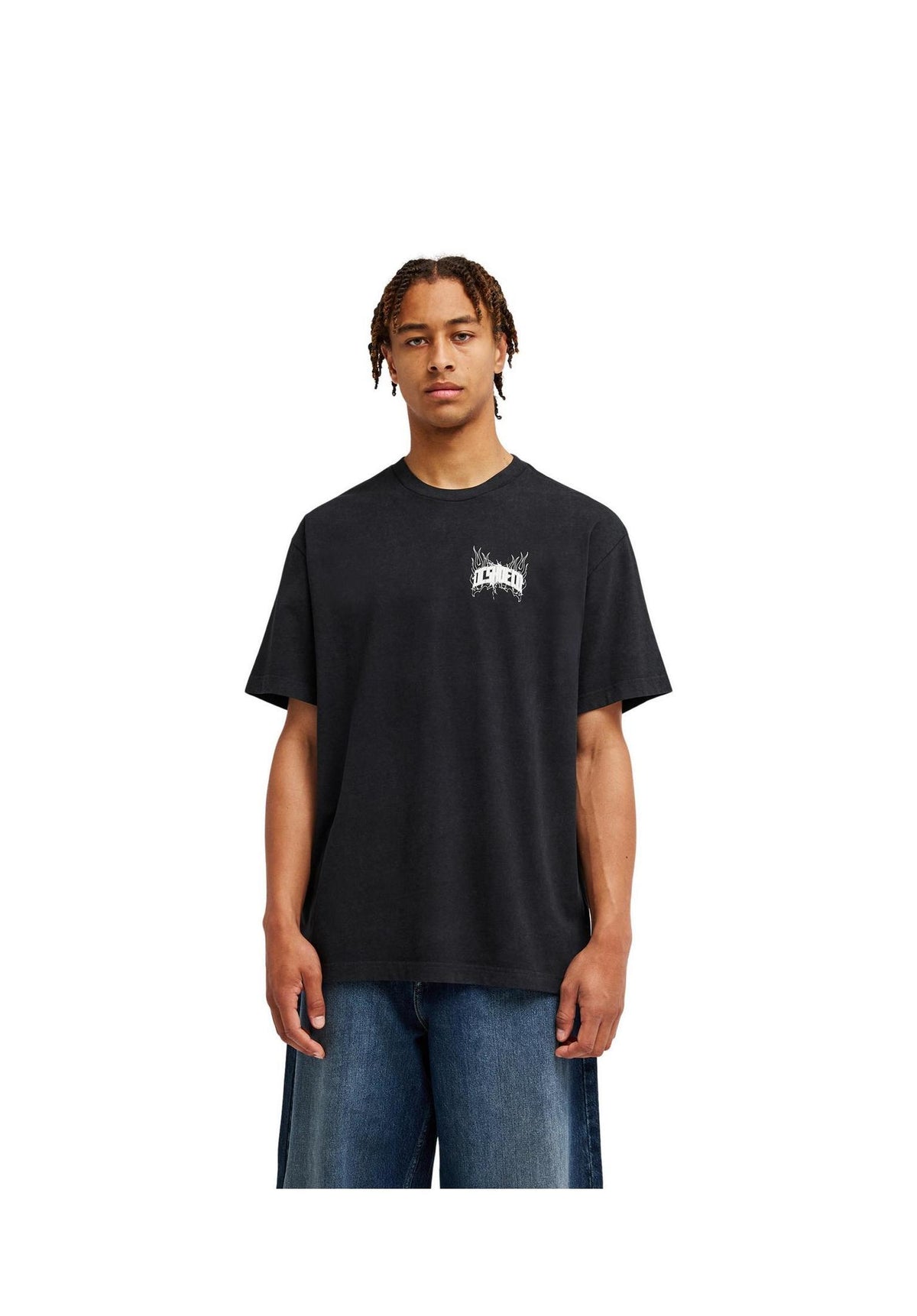 DC Shoes Wide Open HSS T-Shirt black – Rückenansicht