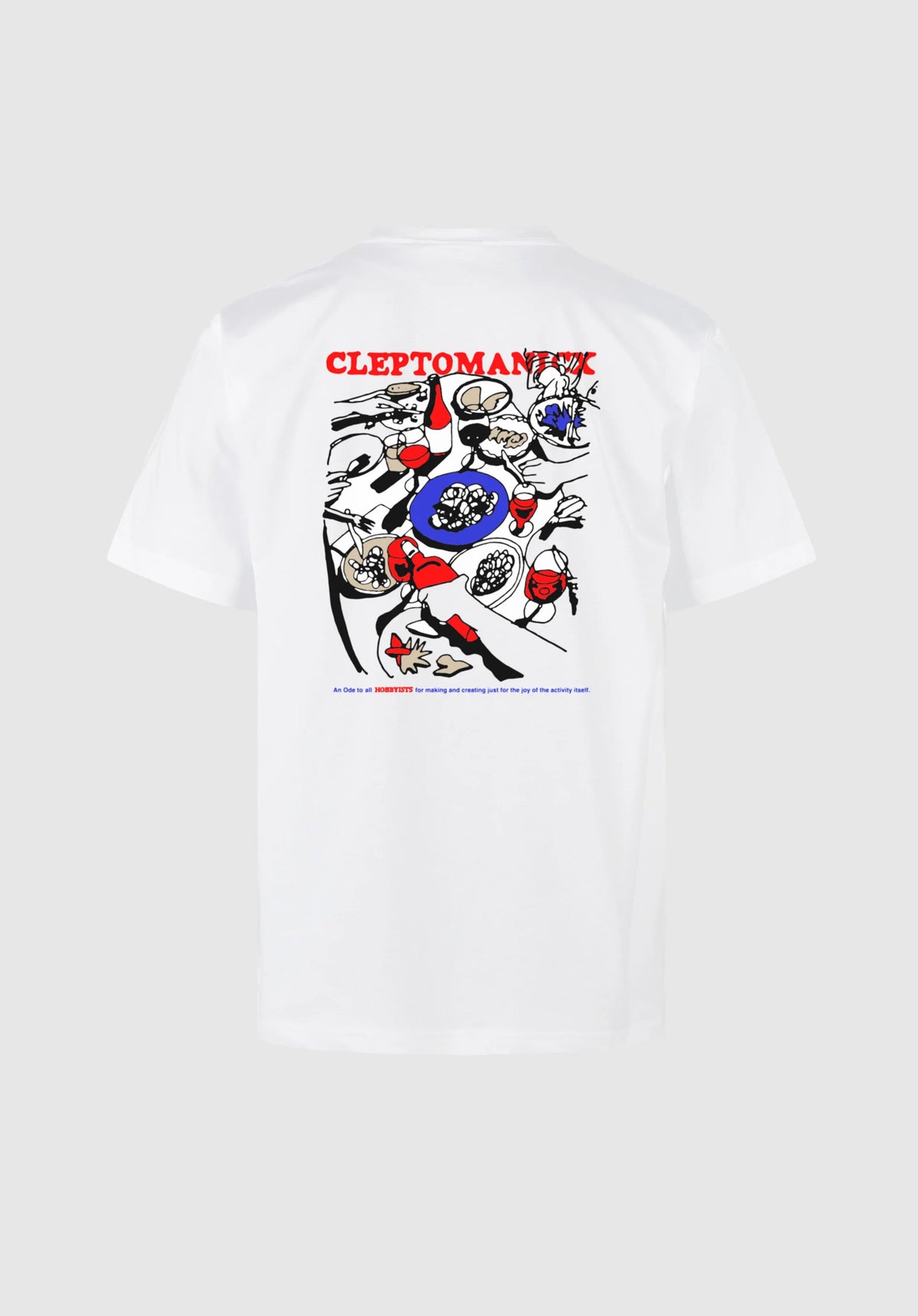 Cleptomanicx Cuisine T-Shirt white – Rückenansicht