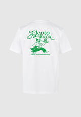 Cleptomanicx Partyservice T-Shirt white – Rückenansicht