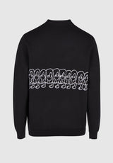 Cleptomanicx FUHUMANS Strickpullover black – Rückenansicht