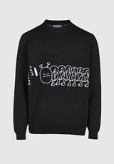 Cleptomanicx FUHUMANS Strickpullover black – Vorderansicht