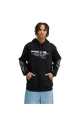 DC Shoes Side Flame PH Hoodie black – Vorderansicht