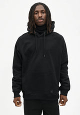 Cleptomanicx Mask Hoodie black – Vorderansicht