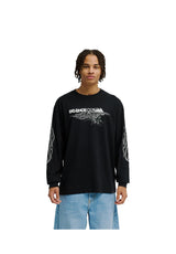 DC Shoes Side Flame Sweatshirt black – Vorderansicht