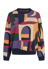 iriedaily Rudy 2.0 Strickpullover nightsky – Vorderansicht