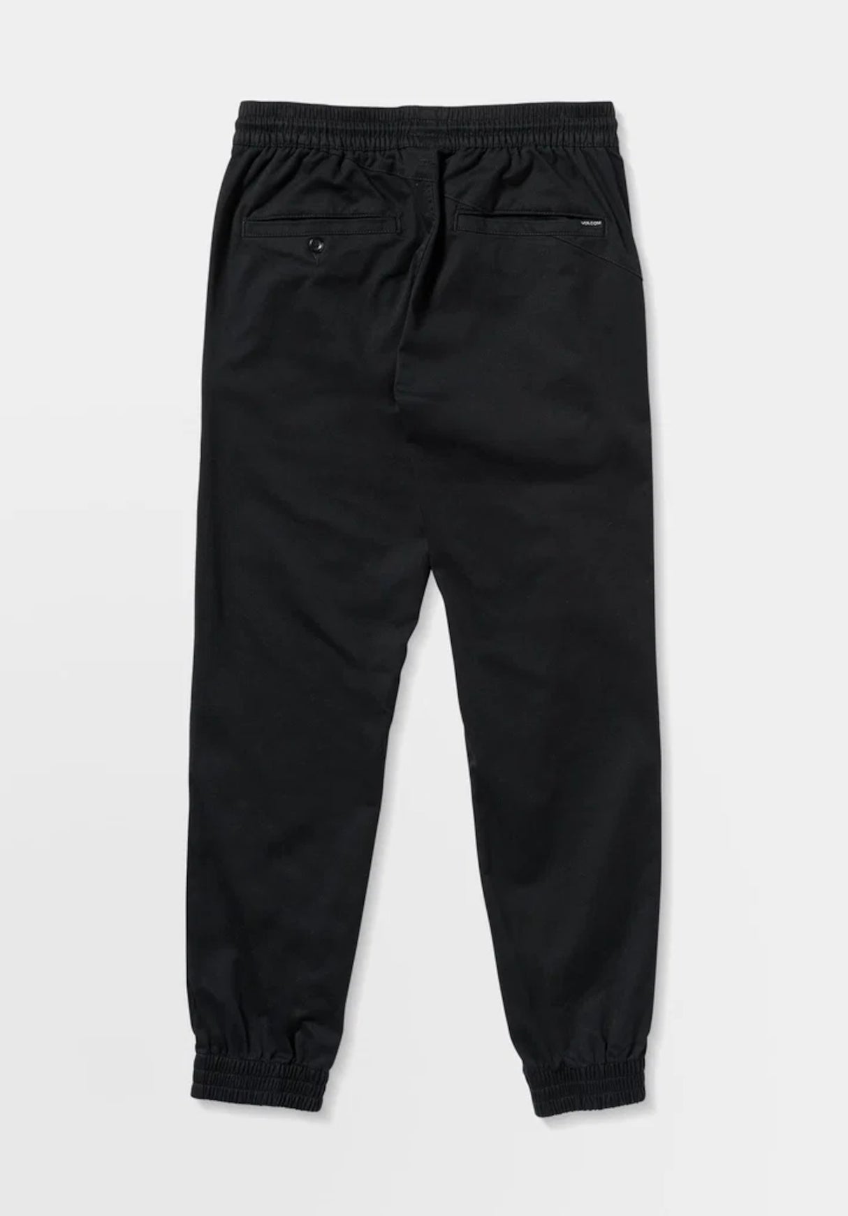 Volcom FRICKIN SLIM JOGGER Chino- / Stoffhose black – Rückenansicht