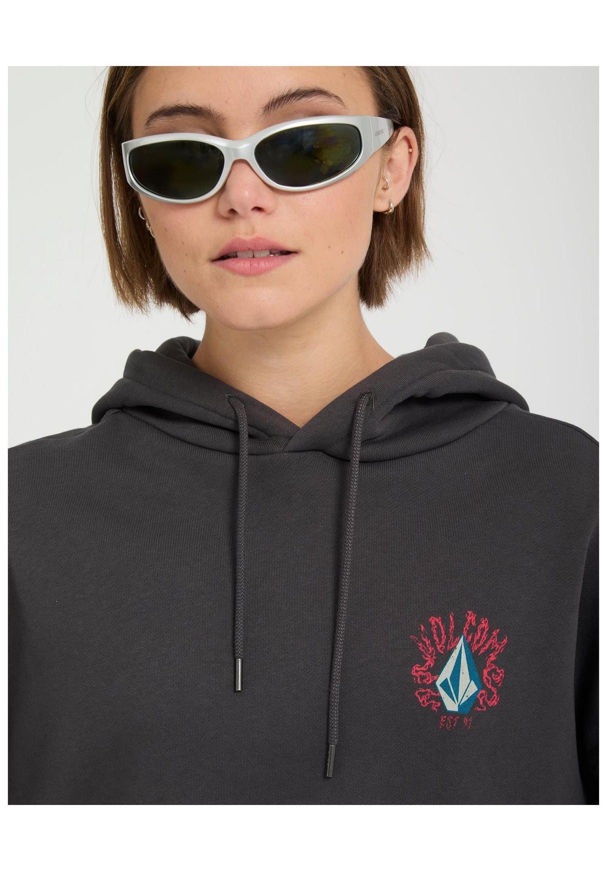 Volcom Radical Daze Up Hoodie black – Detailansicht 1
