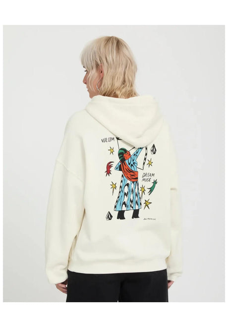 Volcom Radical Daze Up Hoodie offwhite – Rückenansicht