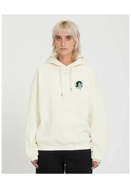 Volcom Radical Daze Up Hoodie offwhite – Vorderansicht