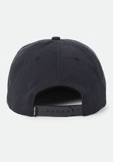 Brixton Covall Netplus Snapback Cap black – Rückenansicht