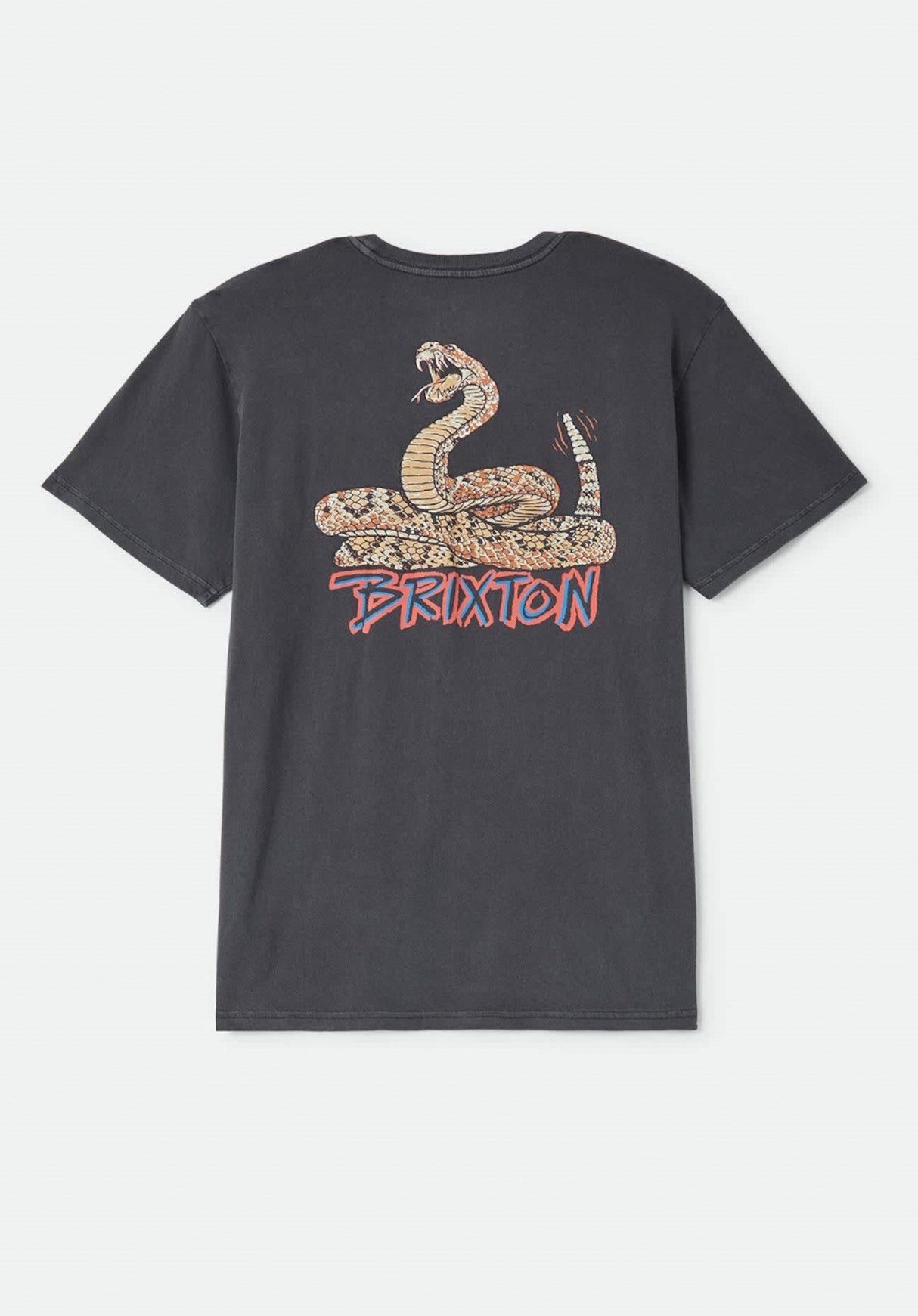 Brixton Rockton T-Shirt blackwornwash – Rückenansicht