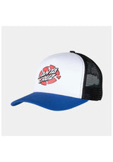 Santa-Cruz Broken Dot Meshback Cap white-sapphire – Vorderansicht