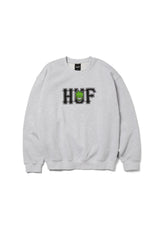 HUF x Spitfire Union Sweatshirt heathergrey – Vorderansicht