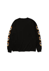HUF x Spitfire Chrome Head Longsleeve black – Rückenansicht