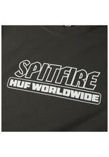 HUF x Spitfire Burn Heavyweight T-Shirt washedblack – Detailansicht 1