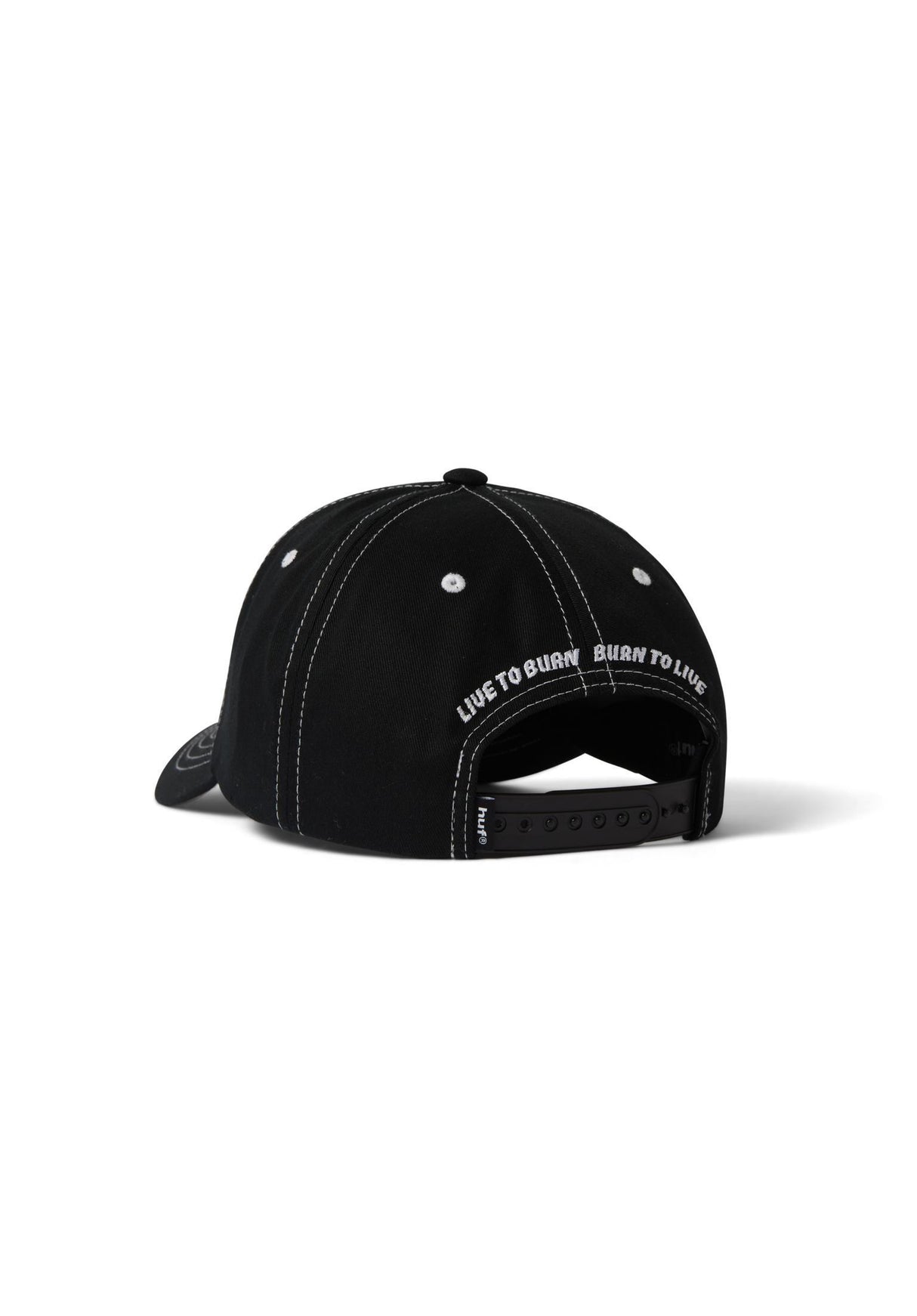 HUF x Spitfire Union Snapback Cap black – Rückenansicht