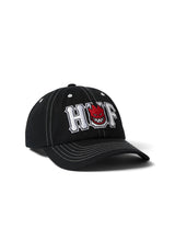HUF x Spitfire Union Snapback Cap black – Vorderansicht