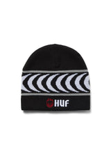 HUF x Spitfire Skull Beanie Mütze black – Vorderansicht