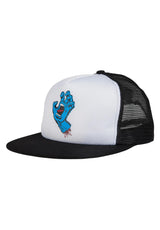 Santa-Cruz Classic Hand Meshback Cap white-black – Vorderansicht