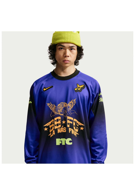 Nike SB Club 58 LS Skate Jersey Longsleeve darkconcord – Vorderansicht