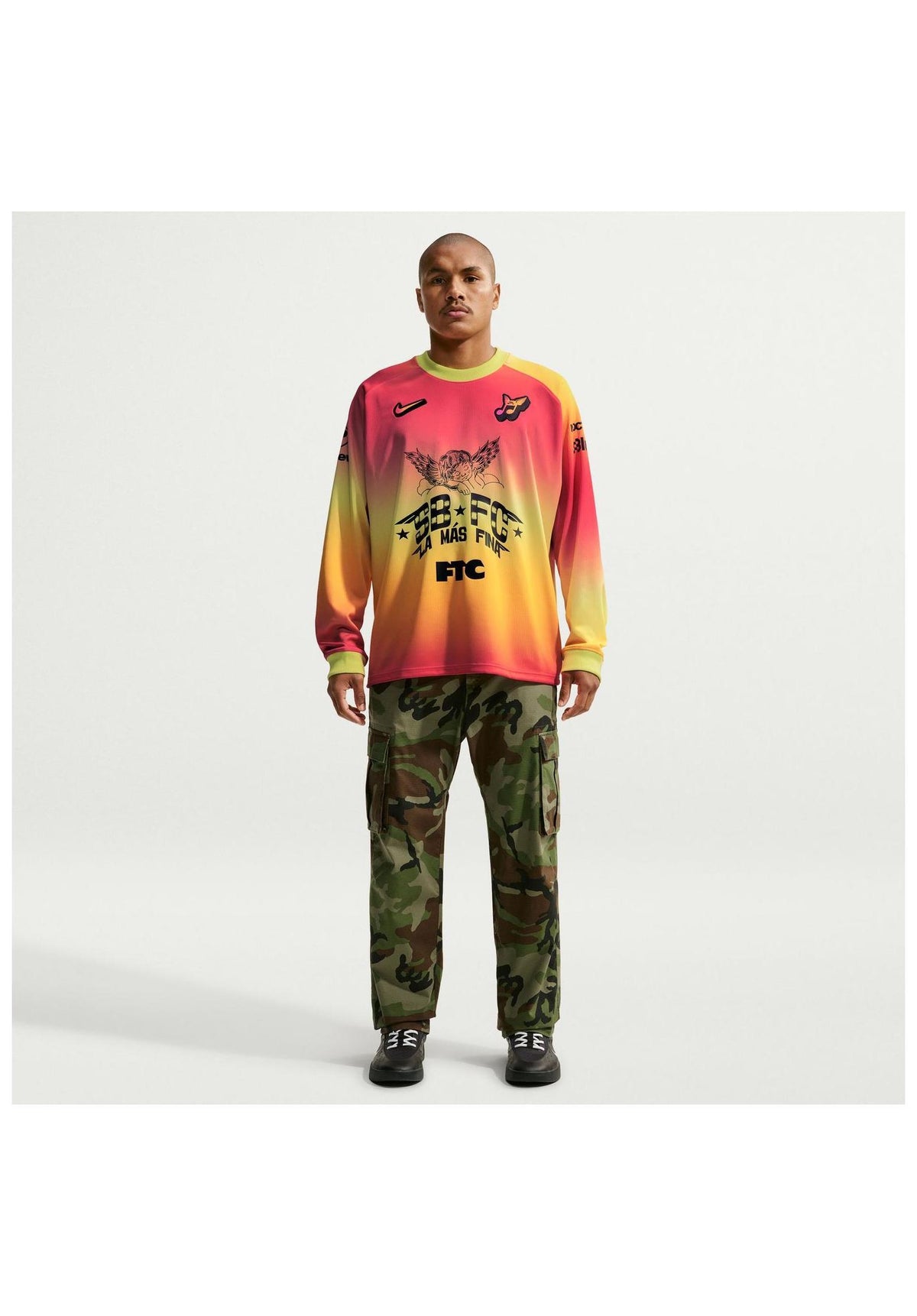 Nike SB Club 58 LS Skate Jersey Longsleeve hyperpink – Detailansicht 2