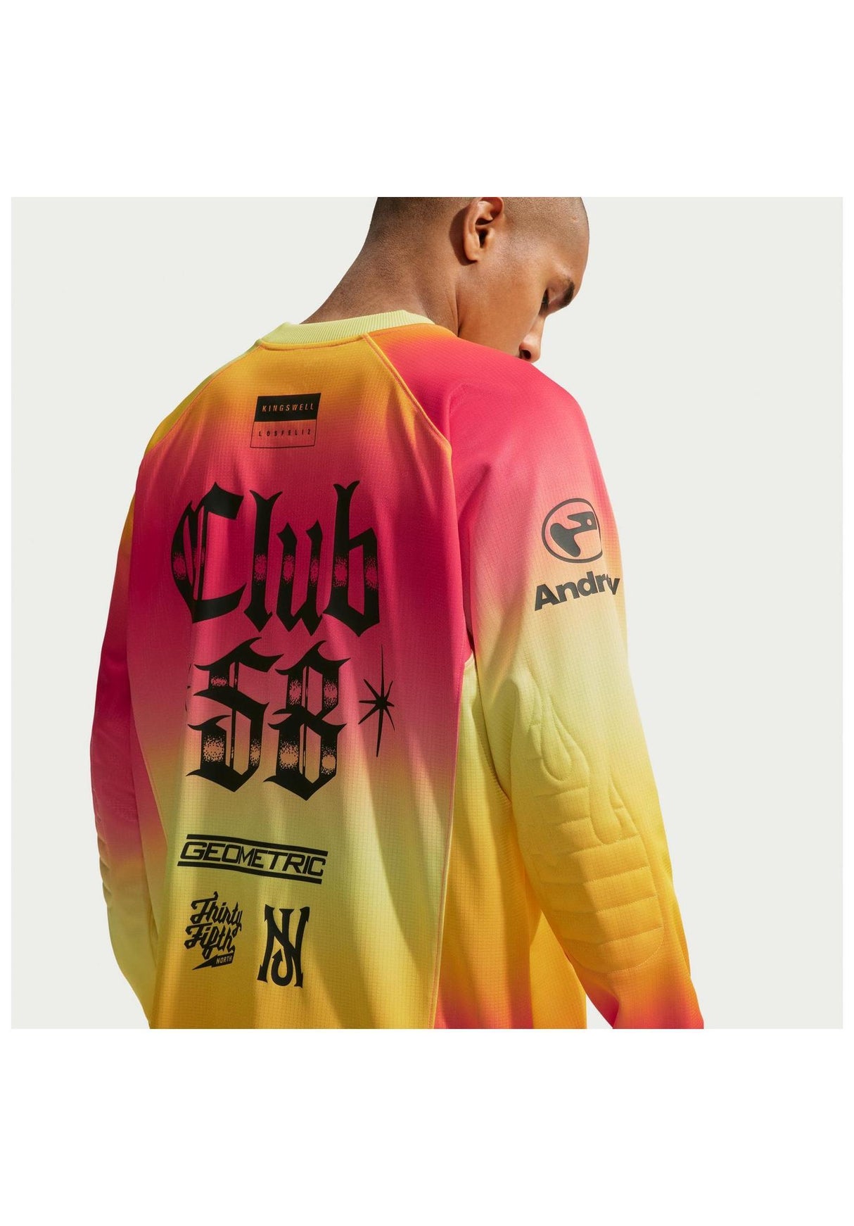 Nike SB Club 58 LS Skate Jersey Longsleeve hyperpink – Rückenansicht