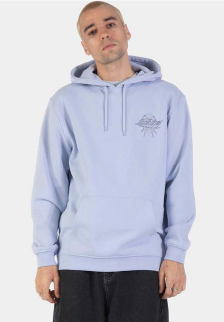 Santa-Cruz Meek Pinstripe Slasher Hoodie iceblue – Vorderansicht