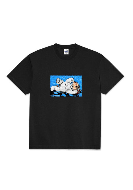 Polar Skate Co Lazy Bunny T-Shirt black – Vorderansicht