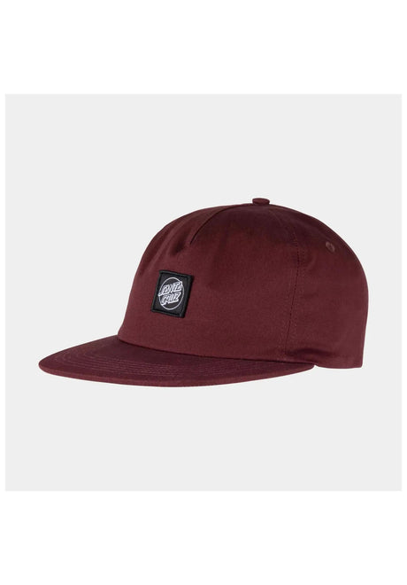 Santa-Cruz Cruz Label Cap darkplum – Vorderansicht
