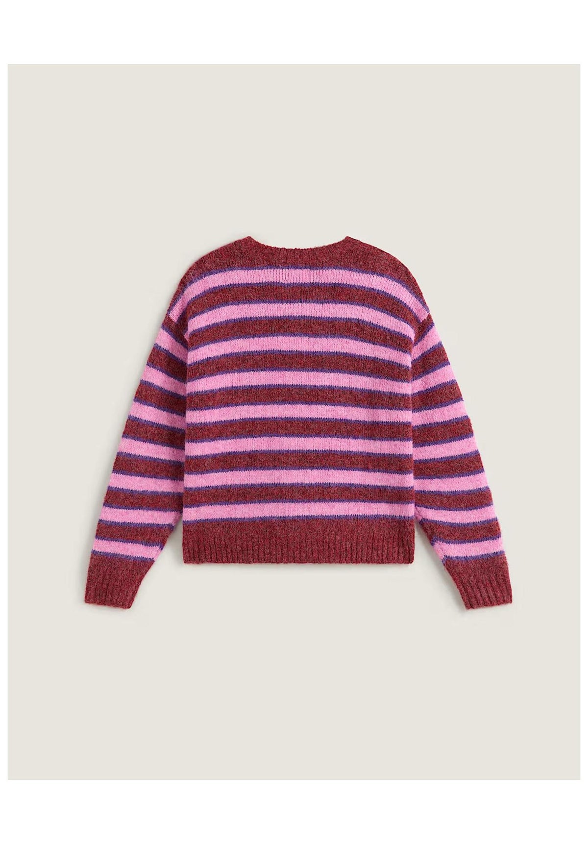 Vans Rollins Stripe Strickpullover poppyemberred-purplelicorice – Detailansicht 1