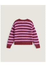 Vans Rollins Stripe Strickpullover poppyemberred-purplelicorice – Detailansicht 1