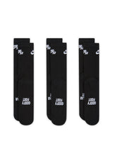 Nike SB Everyday Elevated Socken black – Rückenansicht