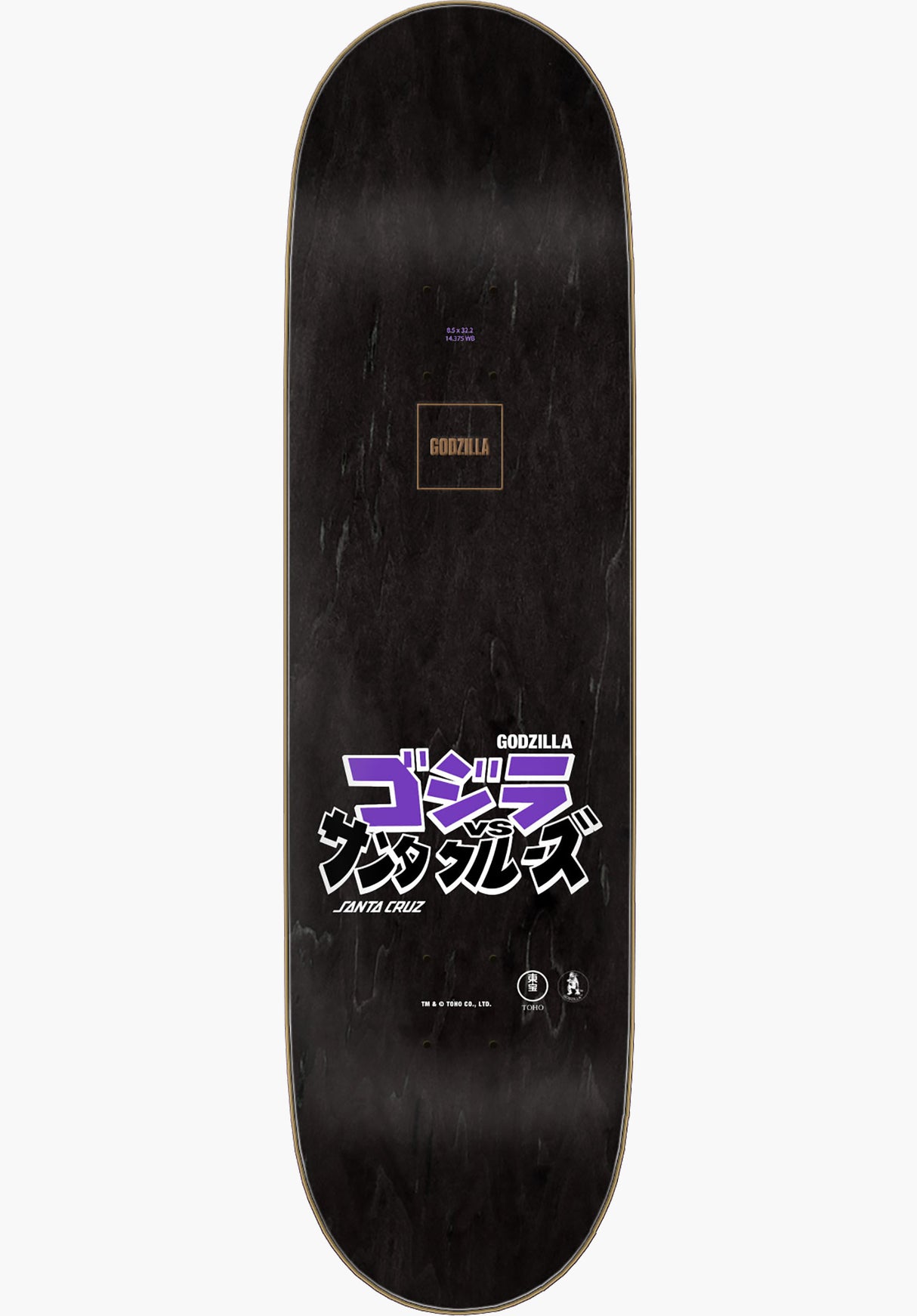 Santa-Cruz x Godzilla Shin Knox Firepit Deck holographic – Rückenansicht