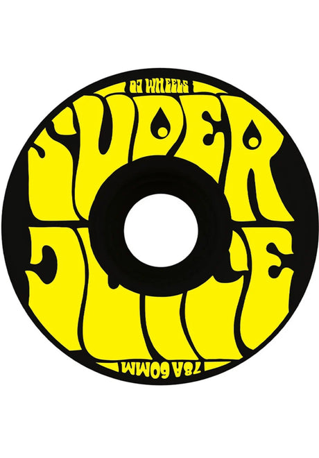 OJ Wheels Super Juice 78A Rolle black-yellow – Vorderansicht