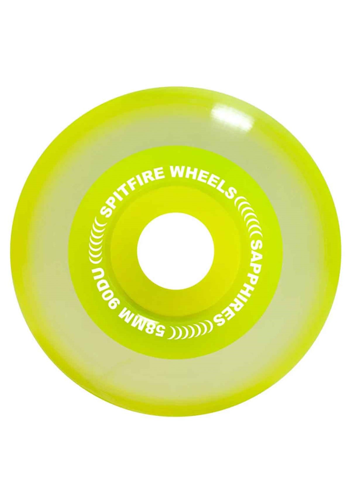 Spitfire Sapphire Soft Cruiser 90A Rolle neon-yellow – Rückenansicht