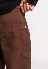 TITUS Regular Chino Chino- / Stoffhose darkbrowndenim-washed – Detailansicht 2