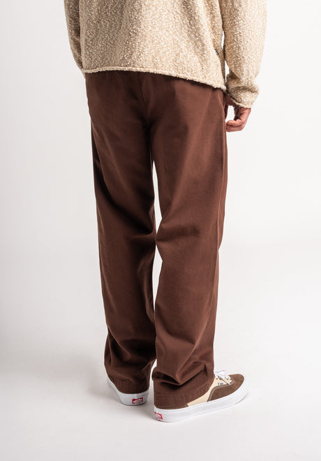 TITUS Regular Chino Chino- / Stoffhose darkbrowndenim-washed – Detailansicht 1