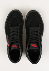 Vans Sk8-Hi Kids Schuh-Kids logo-black-red – Detailansicht 2