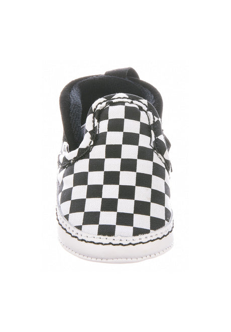 Vans In Slip-On V Crib Schuh-Kids checkerboard-black-truewhite – Rückenansicht