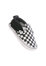Vans In Slip-On V Crib Schuh-Kids checkerboard-black-truewhite – Vorderansicht