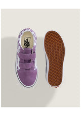 Vans Old Skool V Kids Schuh-Kids colortheory-checkerboard-prismpurple – Detailansicht 2