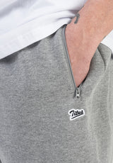TITUS Script Jogger Short Sweatshort greymottled – Ansicht 5