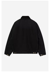 Carhartt WIP OG Detroit Winterjacke black-blackstonewashed – Rückenansicht