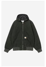 Carhartt WIP OG Active Jacket (Dearborn) Winterjacke ravenstonecanvas – Vorderansicht