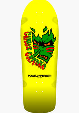 Powell-Peralta Claus Grabke Flame Face Deck yellow – Vorderansicht