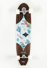 YOW Calmon 41" Signature Series Surfskate Cruiser-Komplett black – Vorderansicht