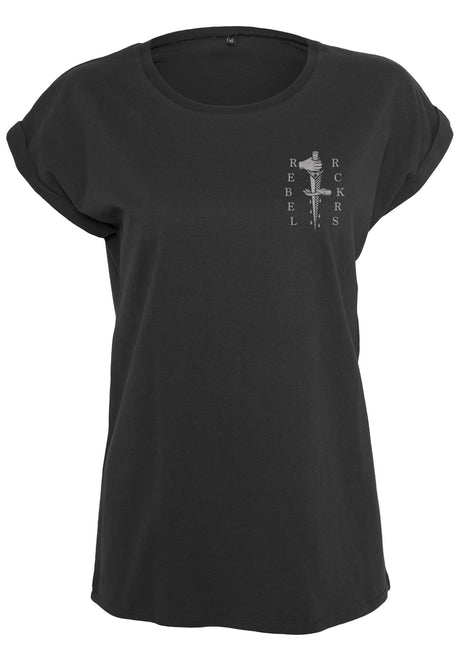 Rebel Rockers Blindgirl Girls T-Shirt black2 – Vorderansicht