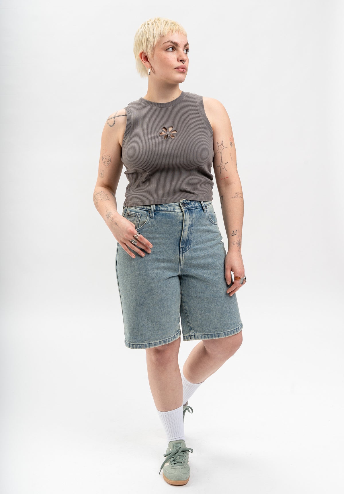 TITUS Libby Top mossfaded – Detailansicht 1