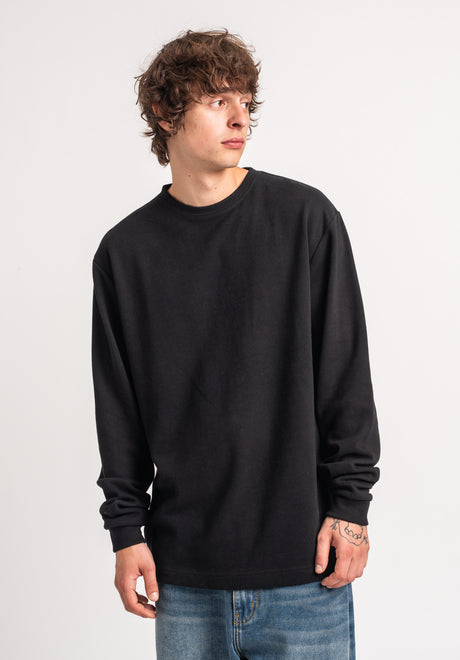 TITUS Raw-Longsleeve Longsleeve black – Rückenansicht