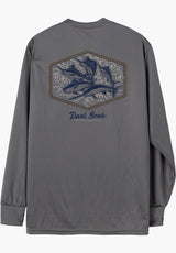 Dark Seas Affiliate UV sunshirt Longsleeve granite-grey – Rückenansicht